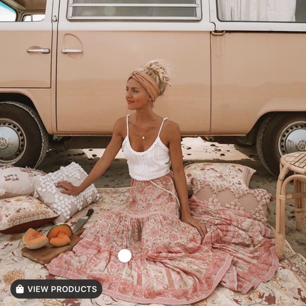 Spell and the gypsy poinciana maxi skirt